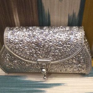 Antique Silver Clutch